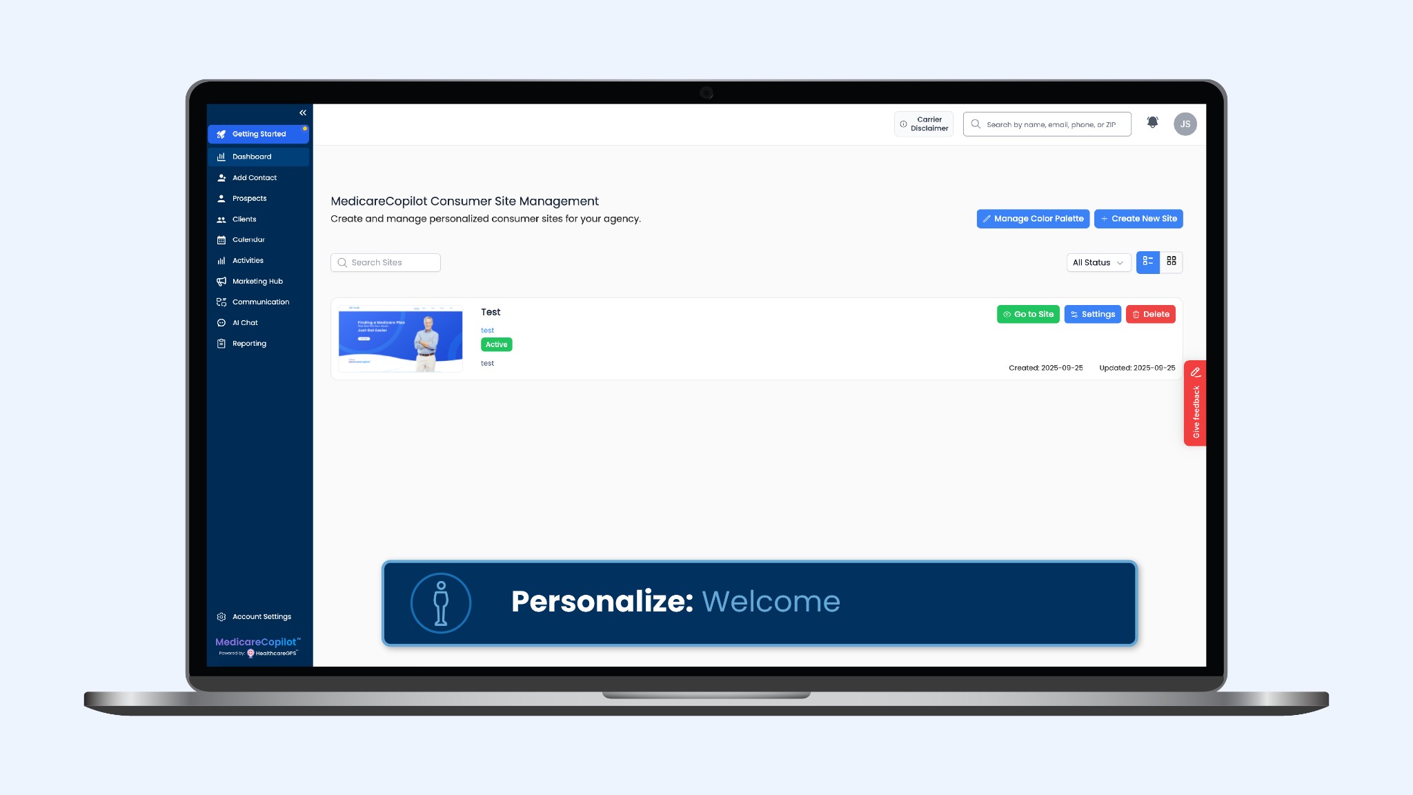 MedicareCopilot personalize consumer sites